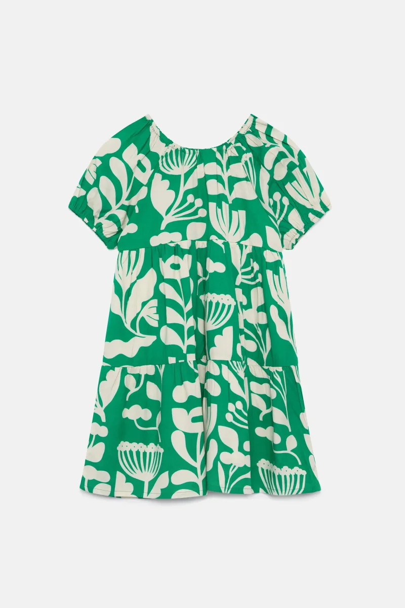 Vestido corto de niña floral Hortencia - Imagen 3