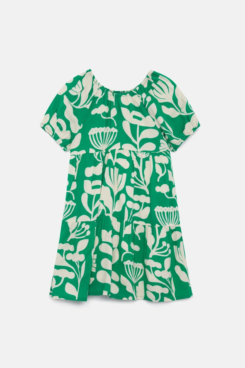 Vestido corto de niña floral Hortencia - Imagen 6