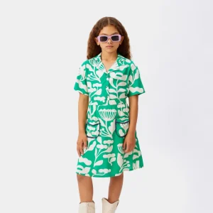 Falda midi de niña floral Hortencia