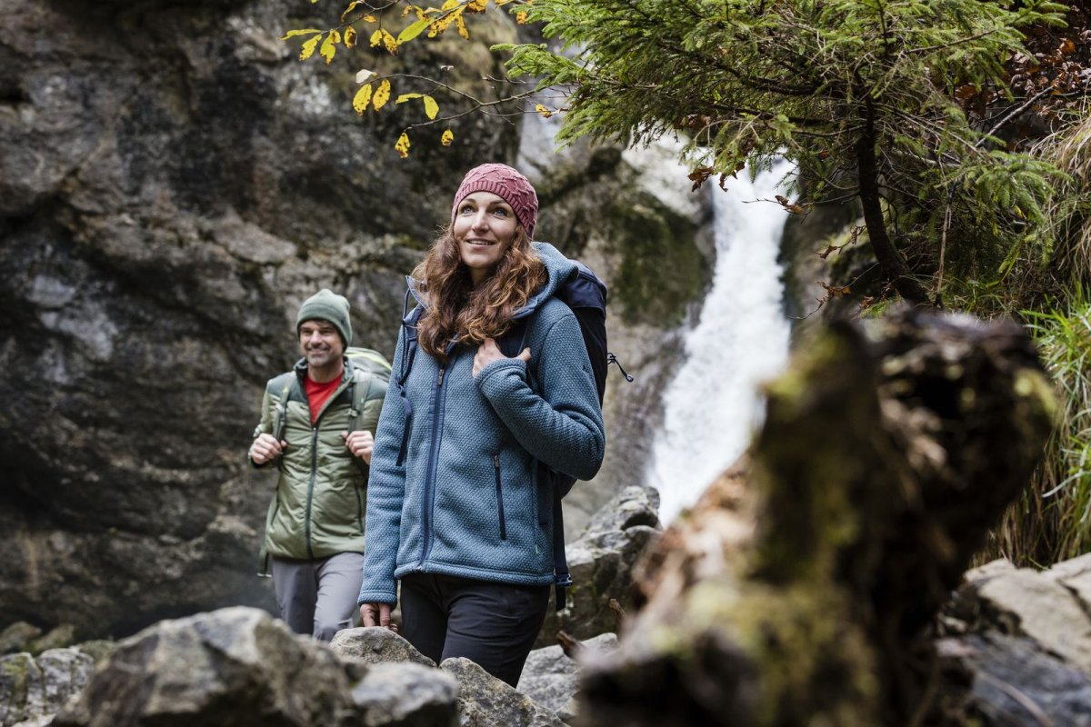 Poleron Skomer Hooded Jkt Mujer Azul - Imagen 6