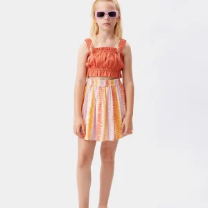 Falda corta de niña de rayas Summer Vibes