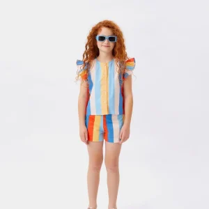 Camisa de niña estampado rayas Lines