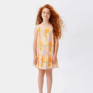Vestido corto de niña floral Pluvia