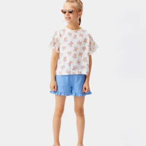 Top de niña en rayón LENZING™ ECOVERO™ de tortugas