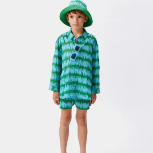 Camisa unisex rayas Summer Vibes verde