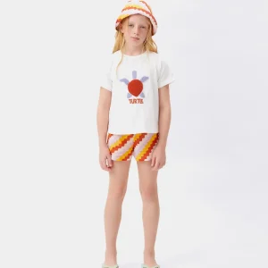Camiseta unisex print tortuga blanca