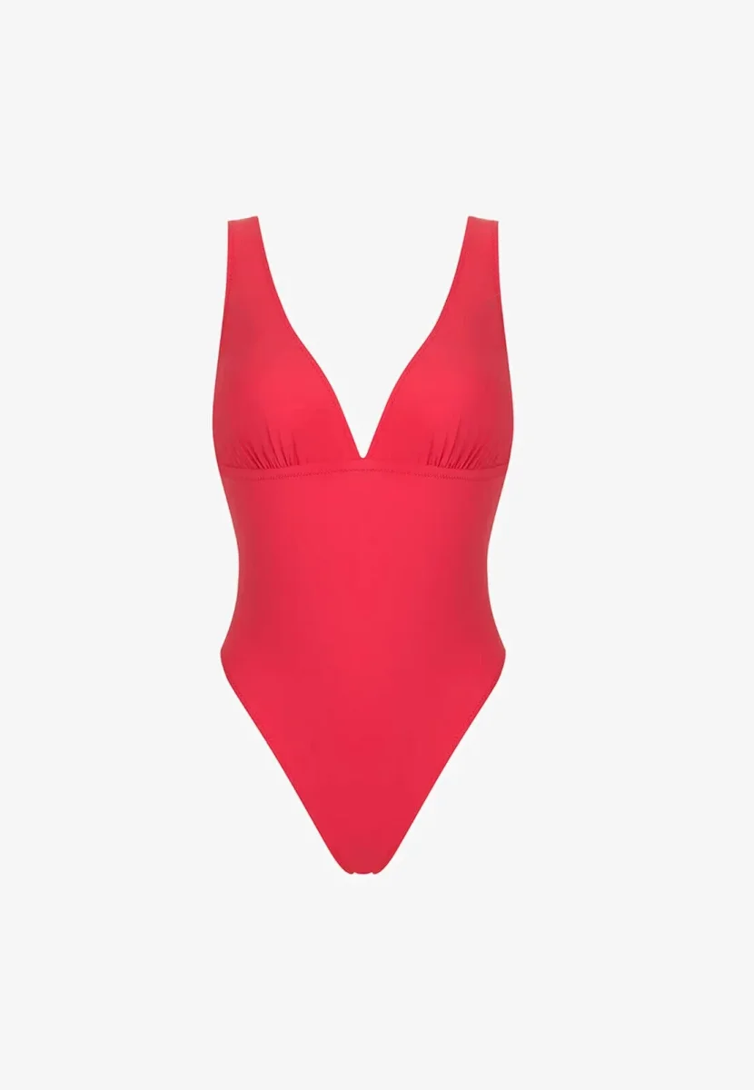 Pain De Sucre Blush Pink Low Cut Swimsuit in Uma - Imagen 4