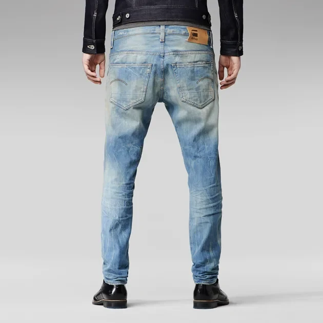 G-Star 3301 Low Tapered Hack Denim Light Aged Jeans - Imagen 3
