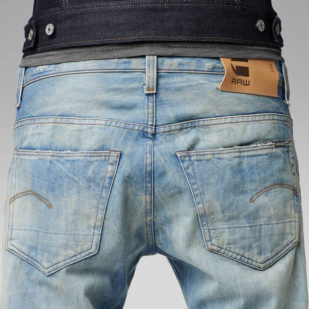 G-Star 3301 Low Tapered Hack Denim Light Aged Jeans - Imagen 5