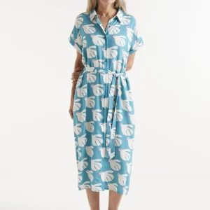Vestido midi rayón LENZING™ ECOVERO™ estampado Dove
