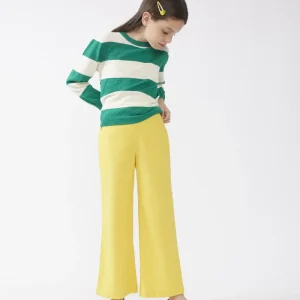Jersey unisex estampado de rayas verdes