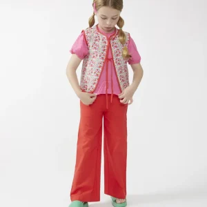 Chaleco de niña con lazos estampado Sugar