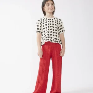 Top de niña estampado corazones