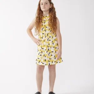 Vestido corto de niña estampado Onigiri
