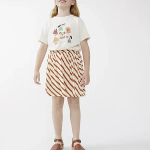 Falda corta de niña rayas Bongo