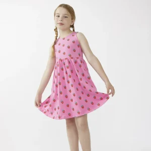 Vestido corto de niña sin mangas estampado Sugar