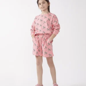 Falda corta de niña estampado Safari