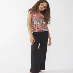 Top de niña estampado cebras