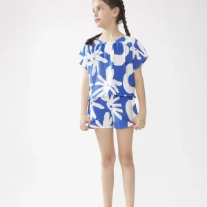 Shorts de niña estampado Bluet Blue