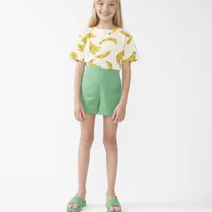Shorts de niña verdes