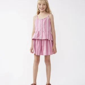 Top de niña rayas rosa