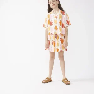 Falda corta de niña estampado Solei