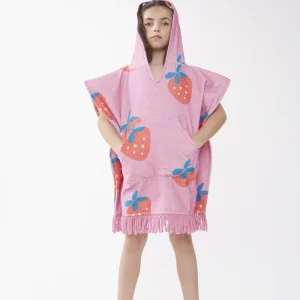 Poncho unisex estampado Strawberry Beach