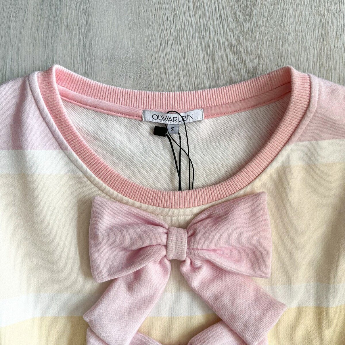 OLIVIA RUBIN Striped Pink Bow Detail Angel Coquette Aesthetic Dress - Imagen 4