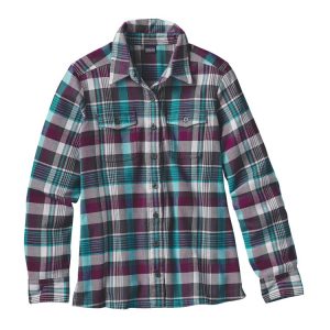 Camisa Manga Larga Fjord Flannel Mujer Gris