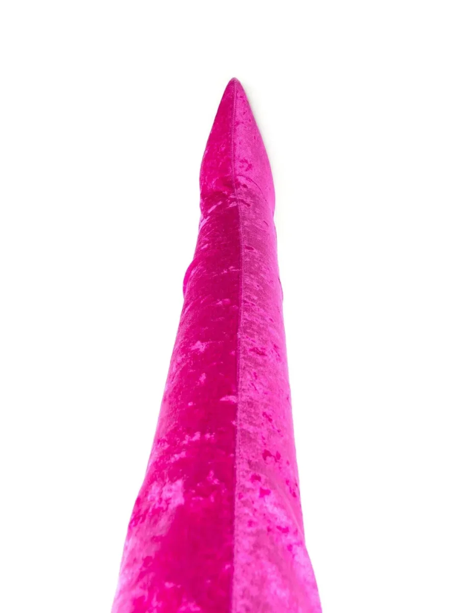 PARIS TEXAS Hot Fuchsia Pink Mama Velvet Knee High Boots - Imagen 4