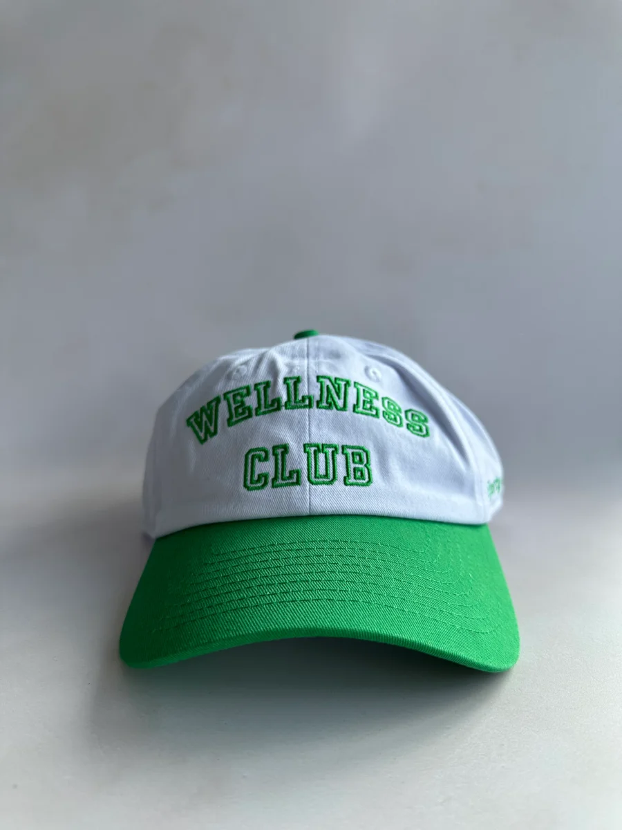 Sporty And Rich Wellness Club Baseball Cap White & Green - Imagen 4