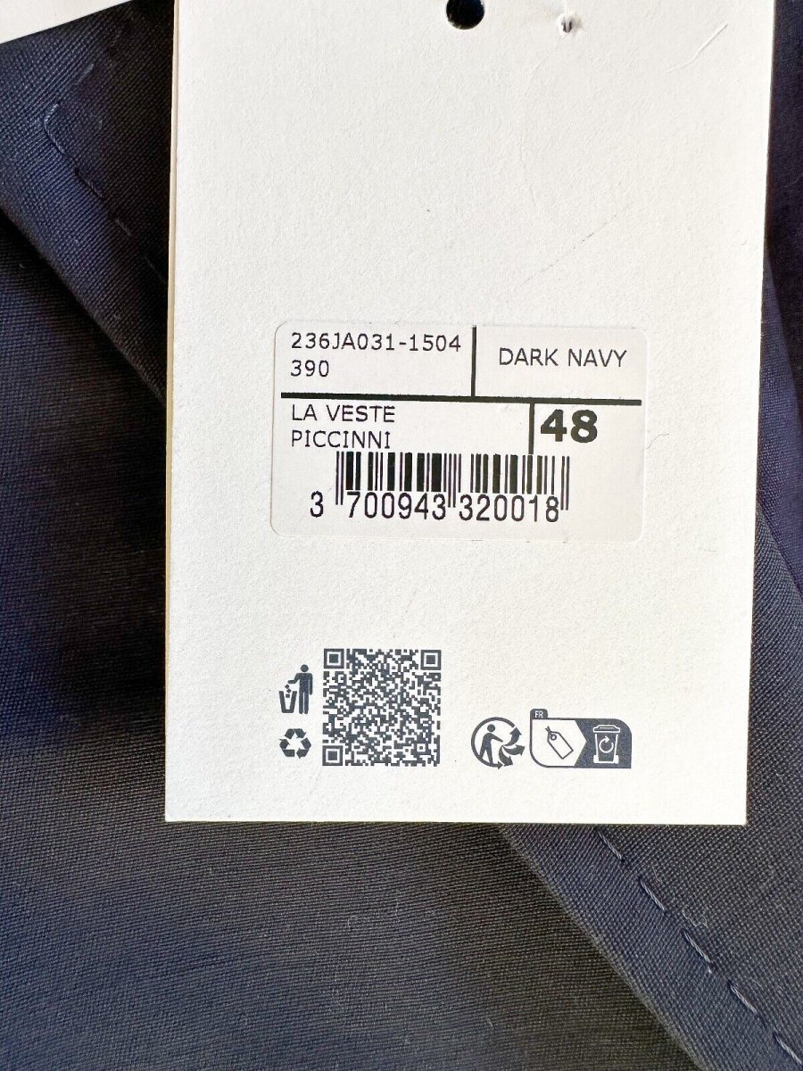 JACQUEMUS Menswear Le Chouchou Le Veste Piccinni Navy Blue Blazer Jacket - Imagen 6