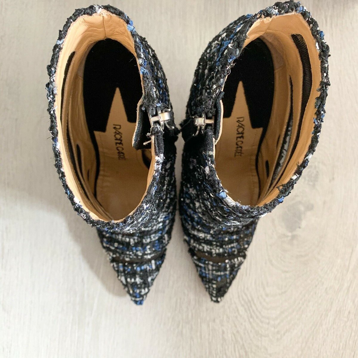 RACINE CARRÉE Tweed Boots Booties High Heels - Imagen 8