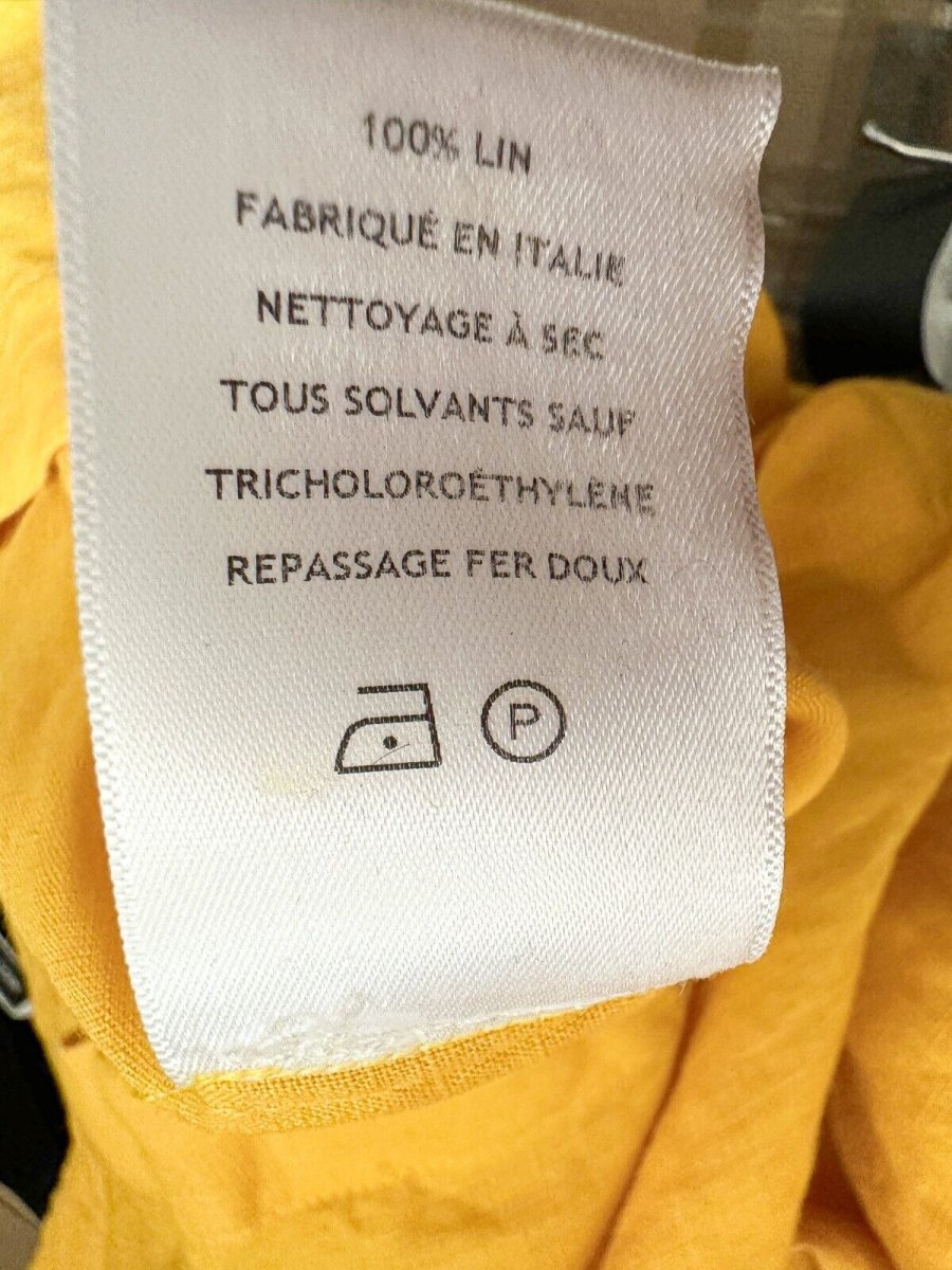 GABRIELA HEARST Yellow Massey Button-Up Shirt Maxi Dress - Imagen 9