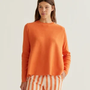 Jersey punto manga larga naranja