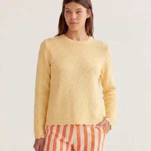 Jersey con textura amarillo claro
