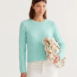 Jersey con textura verde claro