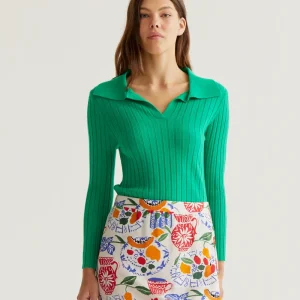 Jersey de punto verde