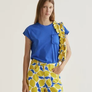 Camiseta básica 100% algodón azul