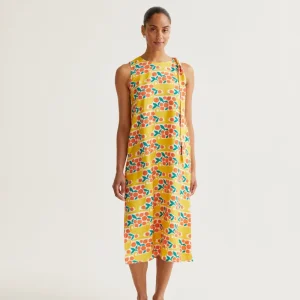 Vestido midi con estampado Citrus