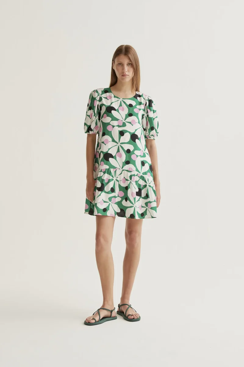 Vestido corto con estampado Hosta - Imagen 6