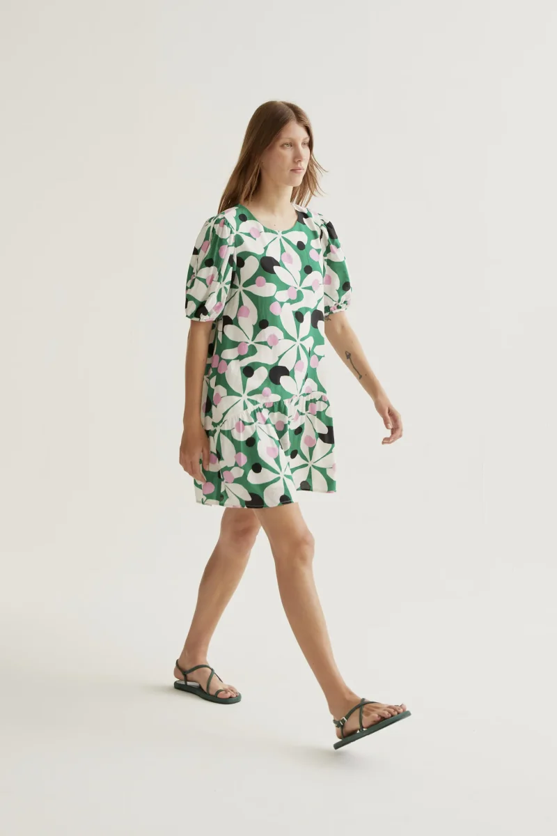 Vestido corto con estampado Hosta - Imagen 7