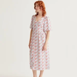 Vestido midi con estampado Cute
