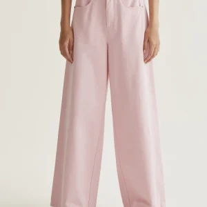 Pantalón wide leg rosa