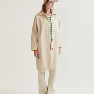 Gabardina con print de Tulipán