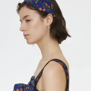 Diadema con estampado Flowers Jacquard