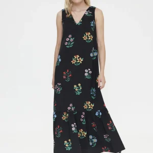 Vestido largo con estampado Multicolor Gardener