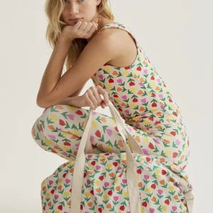 Bolso deportivo con estampado Multicolor Tulips