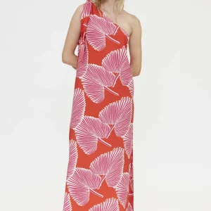 Vestido largo con estampado Palmito