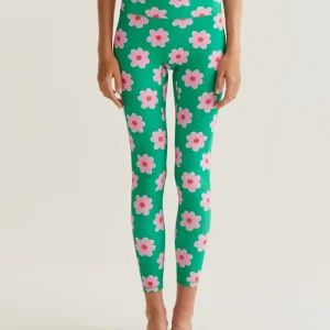 Leggings deportivos con estampado Pink Flowers